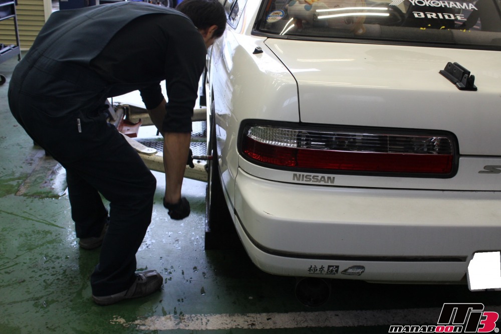 シルビア車検の為の点検整備作業の画像