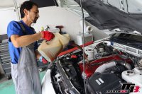 スカイラインGT-R BNR32 エンジンオイル交換画像