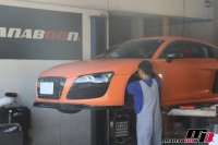 アウディ R8 車高調取り付け画像