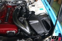 スカイラインGTR BNR34 ニスモ カーボンインレットパイプ取り付け画像
