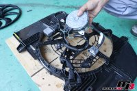 セレナ HFC26 車検整備 電動ファン交換画像